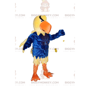  Στολή μασκότ Golden Eagle BIGGYMONKEY™ με μπλε βελούδινη στολή - Ζώα του δάσους - BIGGYMONKEY_013036 - BiggyMonkey.com