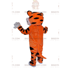 Very Enthusiastic Tiger BIGGYMONKEY™ Mascot Costume. tiger