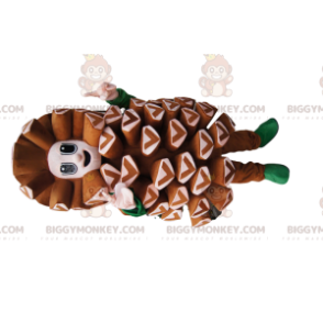 Στολή μασκότ BIGGYMONKEY™ από καφέ κουκουνάρι. Στολή από
