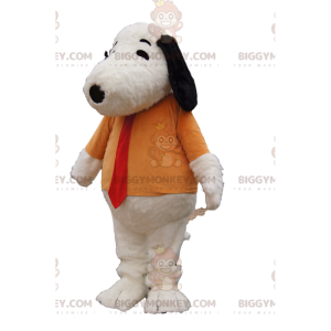 Snoopy's BIGGYMONKEY™ mascot costume with orange t-shirt and