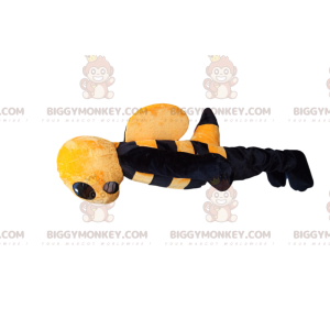 BIGGYMONKEY™ mascot costume of aggressive yellow and black