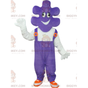 Costume de mascotte BIGGYMONKEY™ de pièce de puzzle avec une