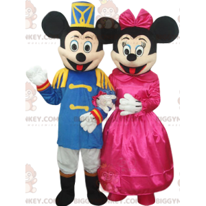 Super stilfuldt Mickey og Minnie Duo BIGGYMONKEY™ maskotkostume