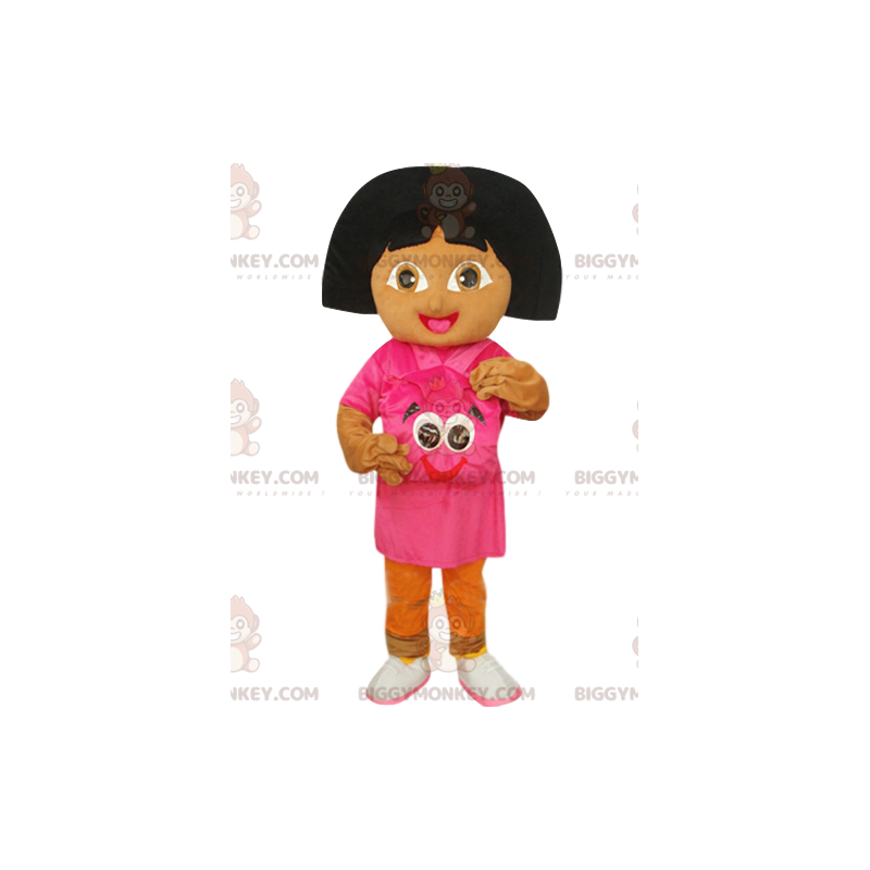 Dora the Explorer BIGGYMONKEY™ Mascot Costume with Fuchsia