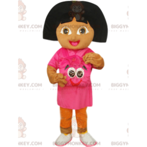 Dora the Explorer BIGGYMONKEY™ Mascot Costume with Fuchsia