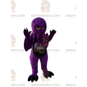 BIGGYMONKEY™ mascot costume of purple octopus with wings. octopus costume - Fish Mascots - BIGGYMONKEY_013082 - BiggyMonkey.com