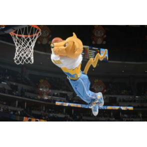 Disfraz de mascota BIGGYMONKEY™ Tigre amarillo y blanco con