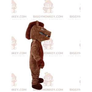 Very Aggressive Brown Boar BIGGYMONKEY™ Mascot Costume. Boar