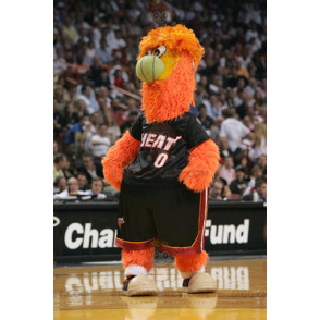 Costume de mascotte BIGGYMONKEY™ de monstre orange avec un nez