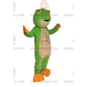 Veldig vennlig grønn frosk BIGGYMONKEY™ maskotkostyme. froske kostyme - Froskemasker - BIGGYMONKEY_013092 - BiggyMonkey.com