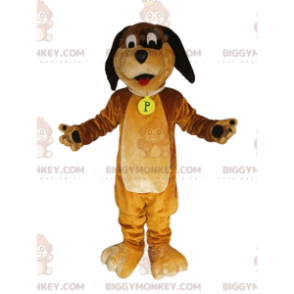 Hauska ruskea koiran BIGGYMONKEY™ maskottiasu. koiran puku - Koiran maskotit - BIGGYMONKEY_013095 - BiggyMonkey.com