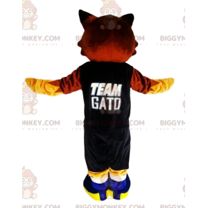 Brown Cat BIGGYMONKEY™ Mascot Costume With Supporter Shirt -