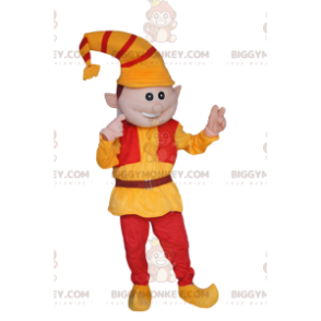 Kostým maskota Leprechaun BIGGYMONKEY™ se žlutým a červeným kloboukem - Chybějící zvířecí maskoti - BiggyMonkey.com