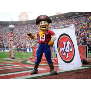 Farmer Cowboy BIGGYMONKEY™ Mascot Costume with Hat and Overalls