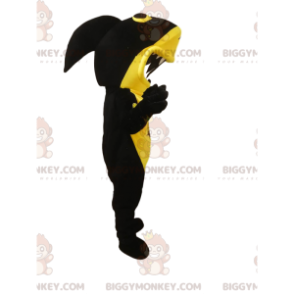 Kostým maskota BIGGYMONKEY™ Černý a žlutý žralok s obrovskou čelistí - Rybí maskoti - BIGGYMONKEY_013109 - BiggyMonkey.com