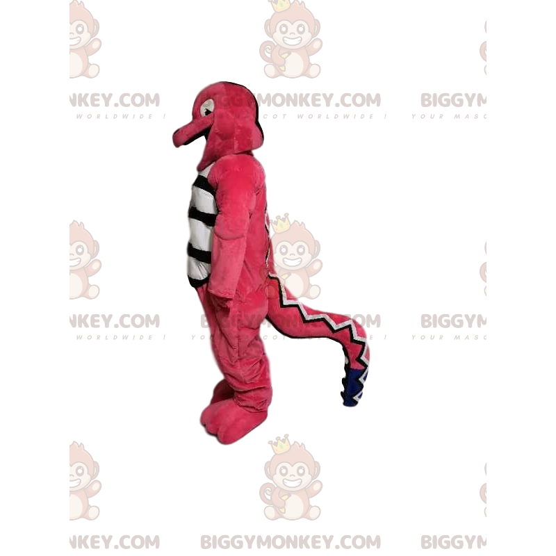 Fun pink lizard BIGGYMONKEY™ mascot costume. lizard costume -