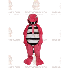 Fun pink lizard BIGGYMONKEY™ mascot costume. lizard costume -