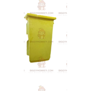 Big Smile Yellow Recycling Bin BIGGYMONKEY™ Maskottchenkostüm -