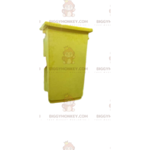 Big Smile Yellow Recycling Bin BIGGYMONKEY™ Maskottchenkostüm - Maskottchen von Objekten - BIGGYMONKEY_013119 - BiggyMonkey.com