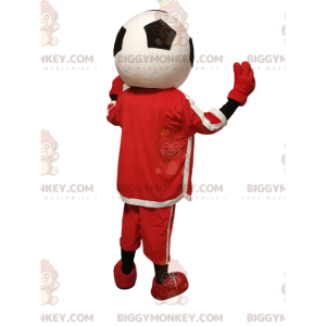 BIGGYMONKEY™-figurmaskotkostume med et meget smilende