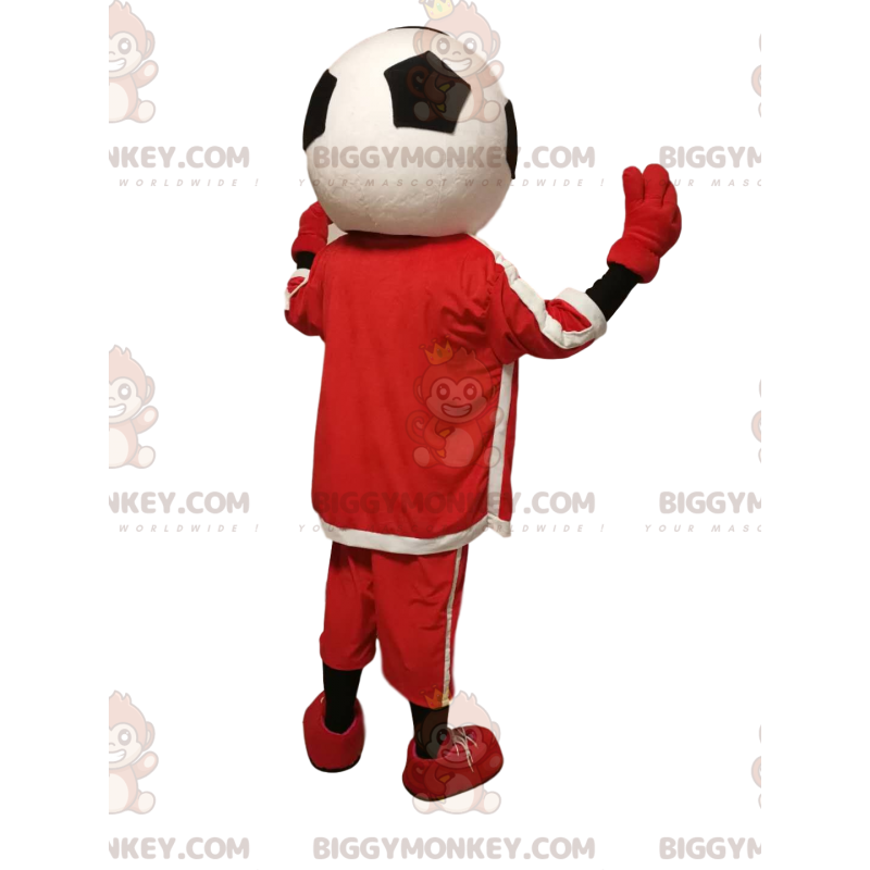 BIGGYMONKEY™ karaktermaskotkostyme med et veldig smilende fotballhode! - Menneskelige maskoter - BiggyMonkey.com