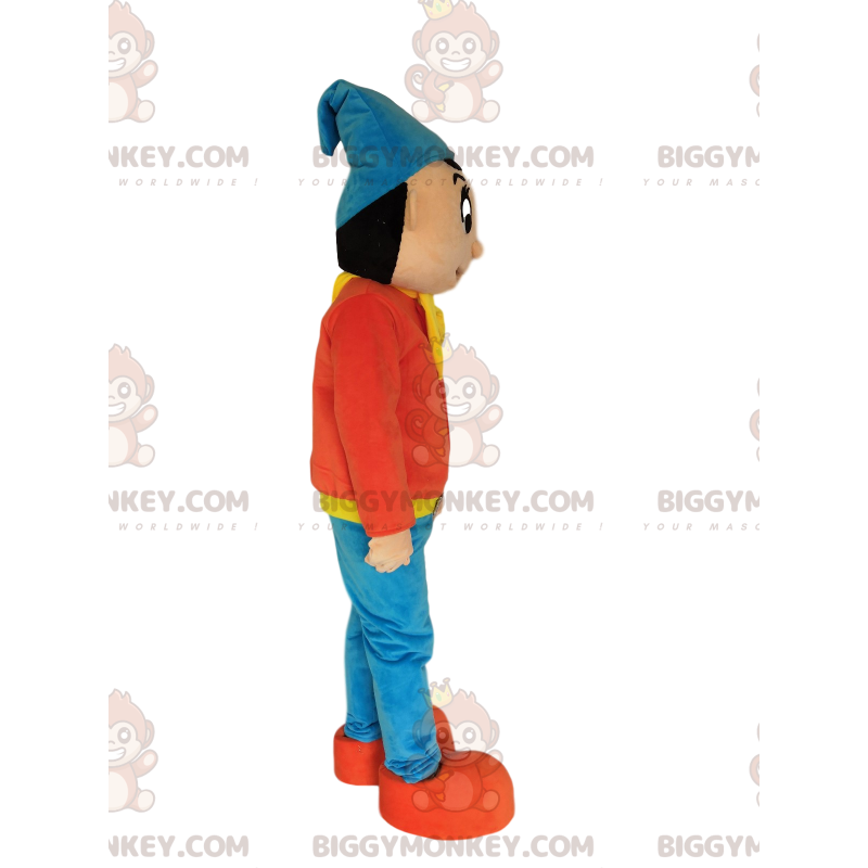 Traje da mascote do personagem Noddy BIGGYMONKEY™. Traje de Traje da mascote do personagem Noddy BIGGYMONKEY™. Traje de