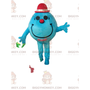 Costume de mascotte BIGGYMONKEY™ de bonhomme rond turquoise