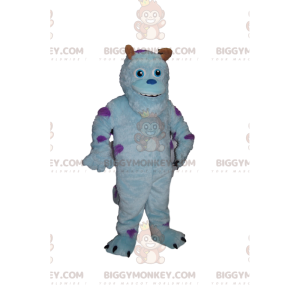 BIGGYMONKEY™ mascot costume of Sully, the turquoise monster