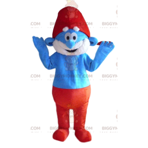 Fato de mascote Papa Smurf BIGGYMONKEY™. Fantasia de Papai