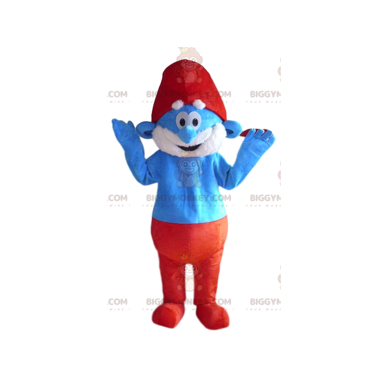 Papa Smurf BIGGYMONKEY™ mascot costume. Papa Smurf Costume –
