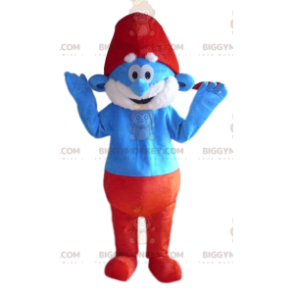 Papa Smurf BIGGYMONKEY™ maskotkostume. Papa smølfe kostume - Masker berømte mennesker - BIGGYMONKEY_013132 - BiggyMonkey.com