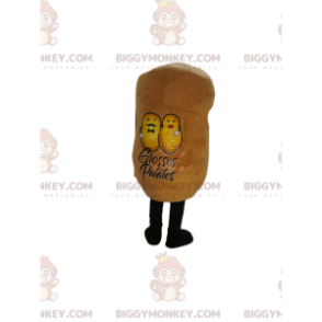 Geel aardappel BIGGYMONKEY™ mascottekostuum. geel