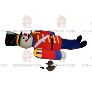 Costume de mascotte BIGGYMONKEY™ de soldat avec une veste rouge