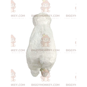 Bonito traje de mascote BIGGYMONKEY™ de urso polar. fantasia de