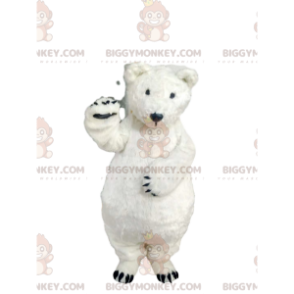 Süßes Eisbär BIGGYMONKEY™ Maskottchenkostüm. Kostüm Weißer Bär