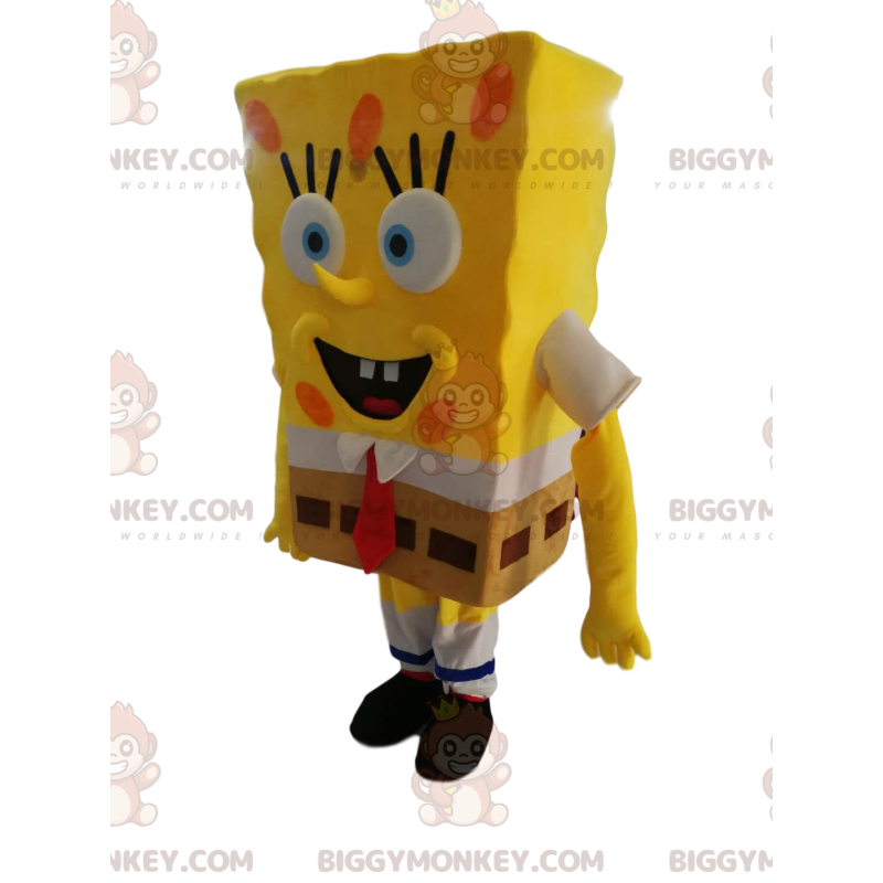 Disfraz de mascota Bob Esponja BIGGYMONKEY™. Disfraz de Bob