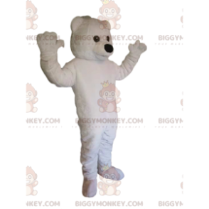 Costume da mascotte dell'orso polare molto sveglio