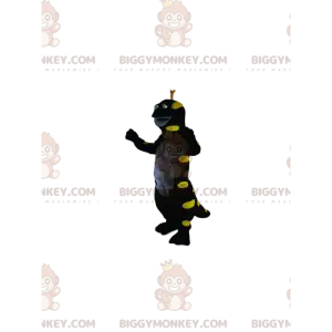 BIGGYMONKEY™ Maskottchenkostüm aus schwarzer und neongelber