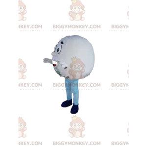 Mycket glad golfboll BIGGYMONKEY™ maskotdräkt. golfbollsdräkt -