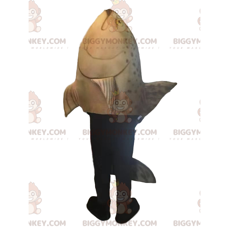 Jasnobrązowy kostium maskotka pstrąg BIGGYMONKEY™. kostium Jasnobrązowy kostium maskotka pstrąg BIGGYMONKEY™. kostium