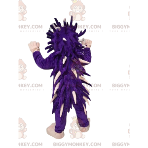 Purple and White Hedgehog BIGGYMONKEY™ Mascot Costume. hedgehog