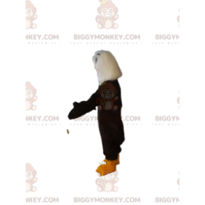 Costume de mascotte BIGGYMONKEY™ d'aigle royal, avec un beau bec jaune - Mascotte d'oiseaux - BiggyMonkey.com