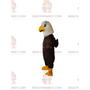 Costume de mascotte BIGGYMONKEY™ d'aigle royal, avec un beau bec jaune - Mascotte d'oiseaux - BiggyMonkey.com