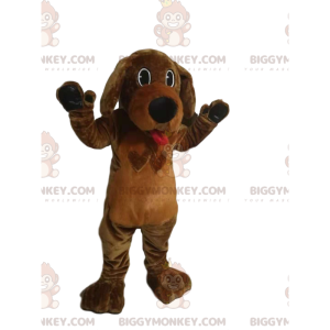 BIGGYMONKEY™ Maskottchen-Kostüm für braunen Hund mit