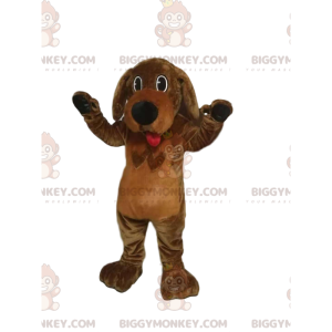 BIGGYMONKEY™ ruskea koiran maskotti-asu. koiran puku -