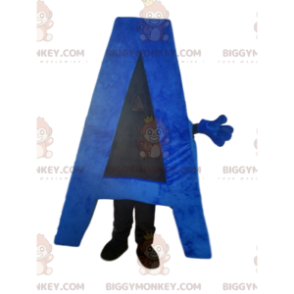 Blue Letter A BIGGYMONKEY™ Mascot Costume. Letter A Costume -