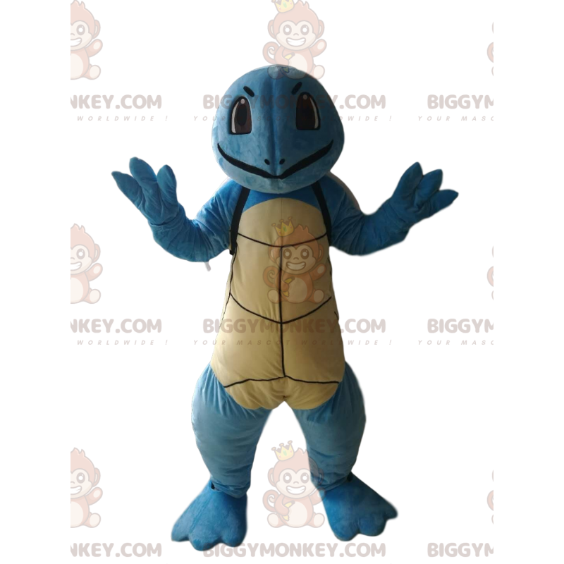 Smiling Blue Turtle BIGGYMONKEY™ Mascot Costume. turtle costume