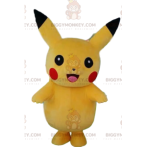 BIGGYMONKEY™ mascot costume of Pikachu, the cute Pokemon
