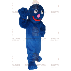 Very Smiling Blue Monster BIGGYMONKEY™ Mascot Costume! -