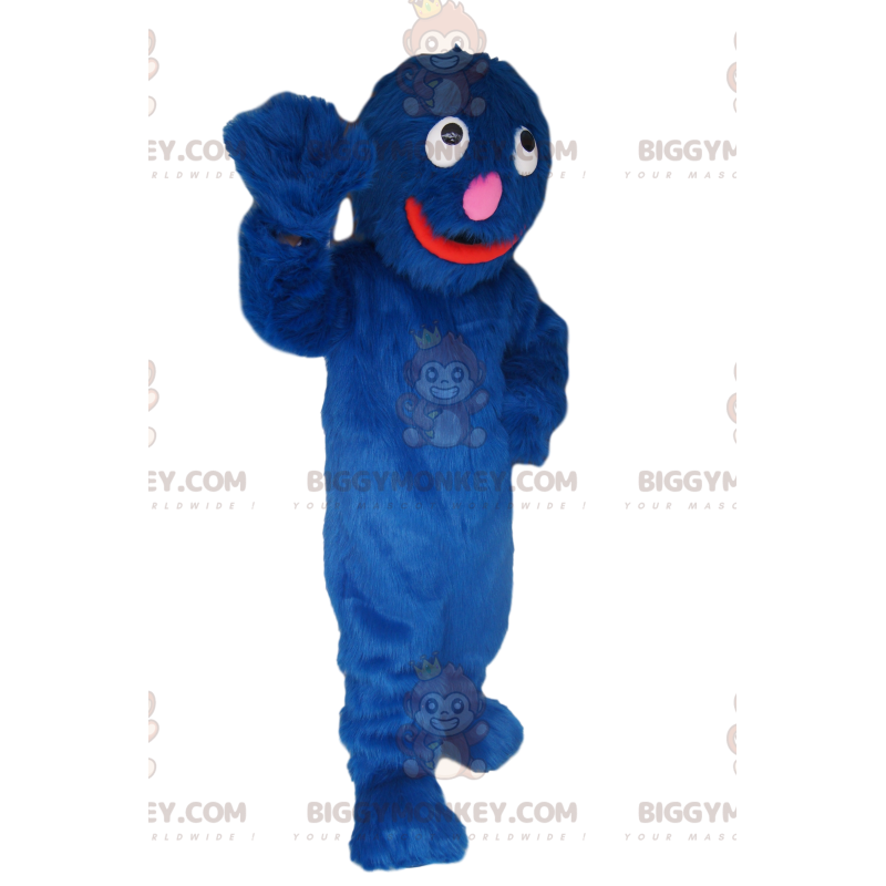 Meget smilende blå monster BIGGYMONKEY™ maskot kostume! - Meget smilende blå monster BIGGYMONKEY™ maskot kostume! -